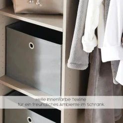 rauch Drehtürenschrank »Kleiderschrank Schrank Garderobe Schlafzimmerschrank ACERO« Breiten 181/226/271 cm, Höhe 210 cm,Mitteltüren mit Spiegel in moderner Loft-Optik MADE IN GERMANY