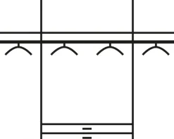 rauch Drehtürenschrank »Kleiderschrank Schrank Ankleide Garderobe Schlafzimmerschrank MEMPHIS« Breiten: 181/225/270 cm, Höhe 210 cm,mit Spiegel und Schubladen, viel Stauraum MADE IN GERMANY