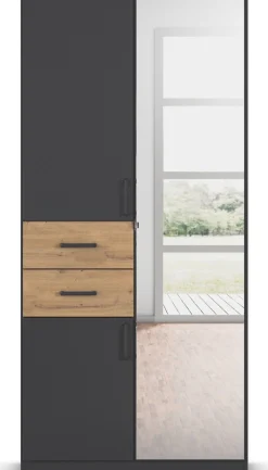 rauch Drehtürenschrank »Maika« mit Spiegel, 2 Schubladen, in verschiedenen Breiten, Höhen und Farben