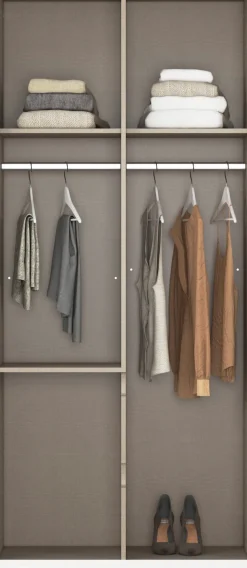 rauch Drehtürenschrank »Mainz mit Spiegel und Passepartout« optional mit Beleuchtung, Außentüren mit Push-to-Open Funktion