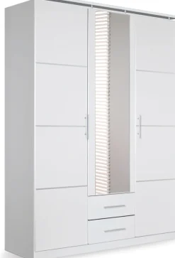 rauch Drehtürenschrank »Micro« mit eleganten Aufleistungen und praktischen Außenschubkästen