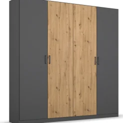 rauch Drehtürenschrank »Miro« moderner Farbmix, Breiten 181-226, Höhe 210 cm MADE IN GERMANY