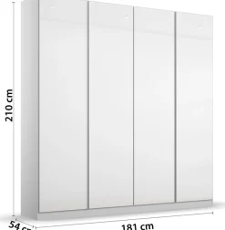 rauch Drehtürenschrank »Monostar« mit Glasfront sowie umfangreicher Innenausstattung