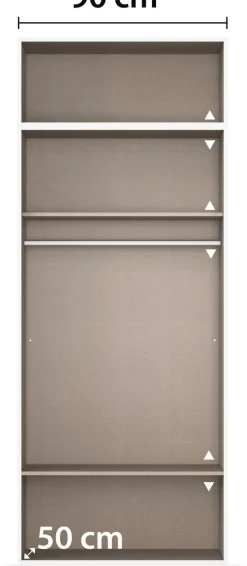 rauch Drehtürenschrank »Prandon A« Set, 2 Stk. tlg. mit 2 Schubladen sowie Aufsatzelement, Metallgriffe in Weiß