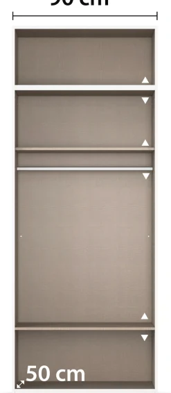 rauch Drehtürenschrank »Prandon B« Set, 2 Stk. tlg. mit 2 Schubladen sowie Aufsatzelement, Metallgriffe quer