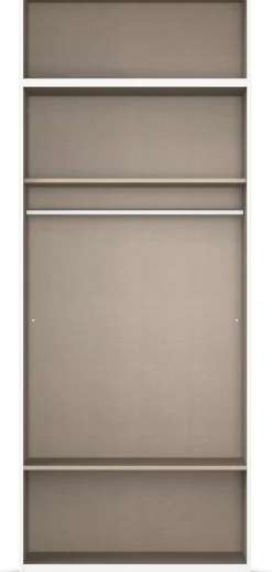 rauch Drehtürenschrank »Prandon B« Set, 2 Stk. tlg. mit 2 Schubladen sowie Aufsatzelement, Metallgriffe quer
