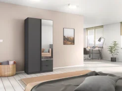 rauch Drehtürenschrank »StyleUp« Typ Monochrome mit eleganten, langen Griffstangen in Schrankfarbe