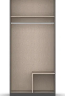 rauch Drehtürenschrank »StyleUp« Typ Dark & Wood mit trendigen farblich abgesetzten Griffen