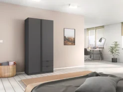 rauch Drehtürenschrank »StyleUp« Typ Monochrome mit eleganten, langen Griffstangen in Schrankfarbe