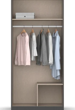 rauch Drehtürenschrank »StyleUp« Typ Monochrome mit eleganten, langen Griffstangen in Schrankfarbe