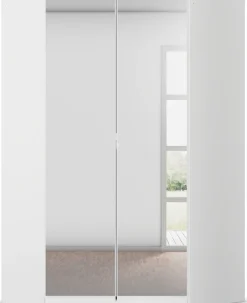 rauch Eckkleiderschrank »Kleiderschrank Schrank Garderobe Wäscheschrank COSTA Größe 117x104 cm« in 3 Ausstattungen BASIC/CLASSIC/PREMIUM,mit Spiegel, voll ausgestattet mit viel Stauraum MADE IN GERMANY