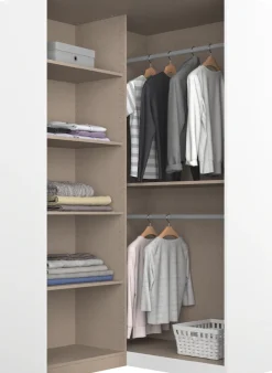 rauch Eckkleiderschrank »Kleiderschrank Schrank Garderobe Wäscheschrank COSTA Größe 117x104 cm« in 3 Ausstattungen BASIC/CLASSIC/PREMIUM,mit Spiegel, voll ausgestattet mit viel Stauraum MADE IN GERMANY