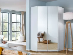rauch Eckkleiderschrank »Kleiderschrank Schrank Eckschrank Ankleide Garderobe CELLE« Schenkelmaß: 117x117 cm, Höhe 197/210 cm,optional mit Spiegel oder Hochglanzfront MADE IN GERMANY