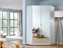 rauch Eckkleiderschrank »Kleiderschrank Schrank Ankleidezimmer Schlafzimmer Garderobe ONTARIO« mit vollflächig aufgelegtem Spiegel,voll ausgestattet mit großzügigem Stauraum MADE IN GERMANY