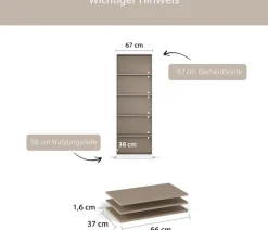 rauch Einlegeboden »Zubehör für Schränke der Serie MINOSA Schranktiefe 41 cm« 2er-Set Breite 43 cm, Tiefe 37 cm