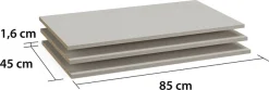 rauch Einlegeboden »Zubehör für Rauch-Schränke Garderobe Kleiderschrank Schrank« 3er-Set Breite 85 cm, Tiefe 50 cm MADE IN GERMANY