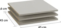 rauch Einlegeboden »Zubehör für Rauch-Schränke Garderobe Kleiderschrank Schrank« 3er-Set Breite 45 cm, Tiefe 45 cm MADE IN GERMANY