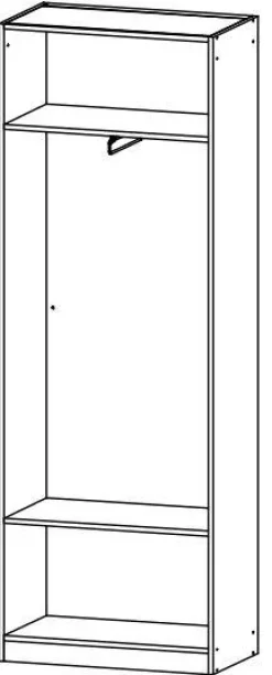 rauch Garderobenschrank »Garderobe Drehtürenschrank Kleiderschrank Schrank Mehrzweck MINOSA« Breite 69 cm mit ausziehbarer Kleiderstange MADE IN GERMANY