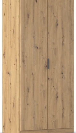 rauch Kleiderschrank »Drehtürenschrank Schrank Garderobe Ankleide Schlafzimmer LAGOA« 3 verschiedene Ausstattungen BASIC/CLASSIC/PREMIUM (inkl. SOFT-CLOSE),moderne Kantengriffe aus Metall, optional mit Aufsatz MADE IN GERMANY