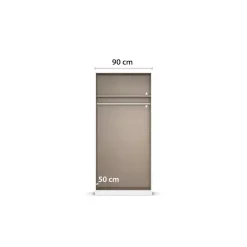 rauch Kleiderschrank »Drehtürenschrank Schrank Garderobe Ankleide Schlafzimmer LAGOA« 3 verschiedene Ausstattungen BASIC/CLASSIC/PREMIUM (inkl. SOFT-CLOSE),moderne Kantengriffe aus Metall, optional mit Aufsatz MADE IN GERMANY