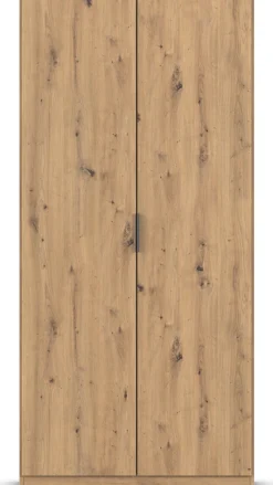 rauch Kleiderschrank »Drehtürenschrank Schrank Garderobe Ankleide Schlafzimmer LAGOA« 3 verschiedene Ausstattungen BASIC/CLASSIC/PREMIUM (inkl. SOFT-CLOSE),moderne Kantengriffe aus Metall, optional mit Aufsatz MADE IN GERMANY