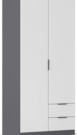 rauch Kleiderschrank »Drehtürenschrank Schrank Garderobe Ankleide Schlafzimmer LAGOA« 3 verschiedene Ausstattungen BASIC/CLASSIC/PREMIUM (inkl. SOFT-CLOSE),mit geräumigen Schubladen, optional mit Aufsatz MADE IN GERMANY