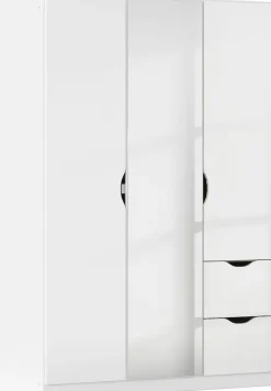 rauch Kleiderschrank »Freiham Kleiderschrank Garderobenschrank Nischenlösung« mit Spiegel und Schubkästen, Griffmulden,Schlafzimmerschrank Schrank
