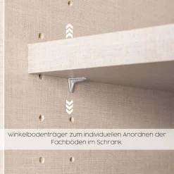 rauch Kleiderschrank »Freiham Kleiderschrank Garderobenschrank Nischenlösung« mit Spiegel und Schubkästen, Griffmulden,Schlafzimmerschrank Schrank