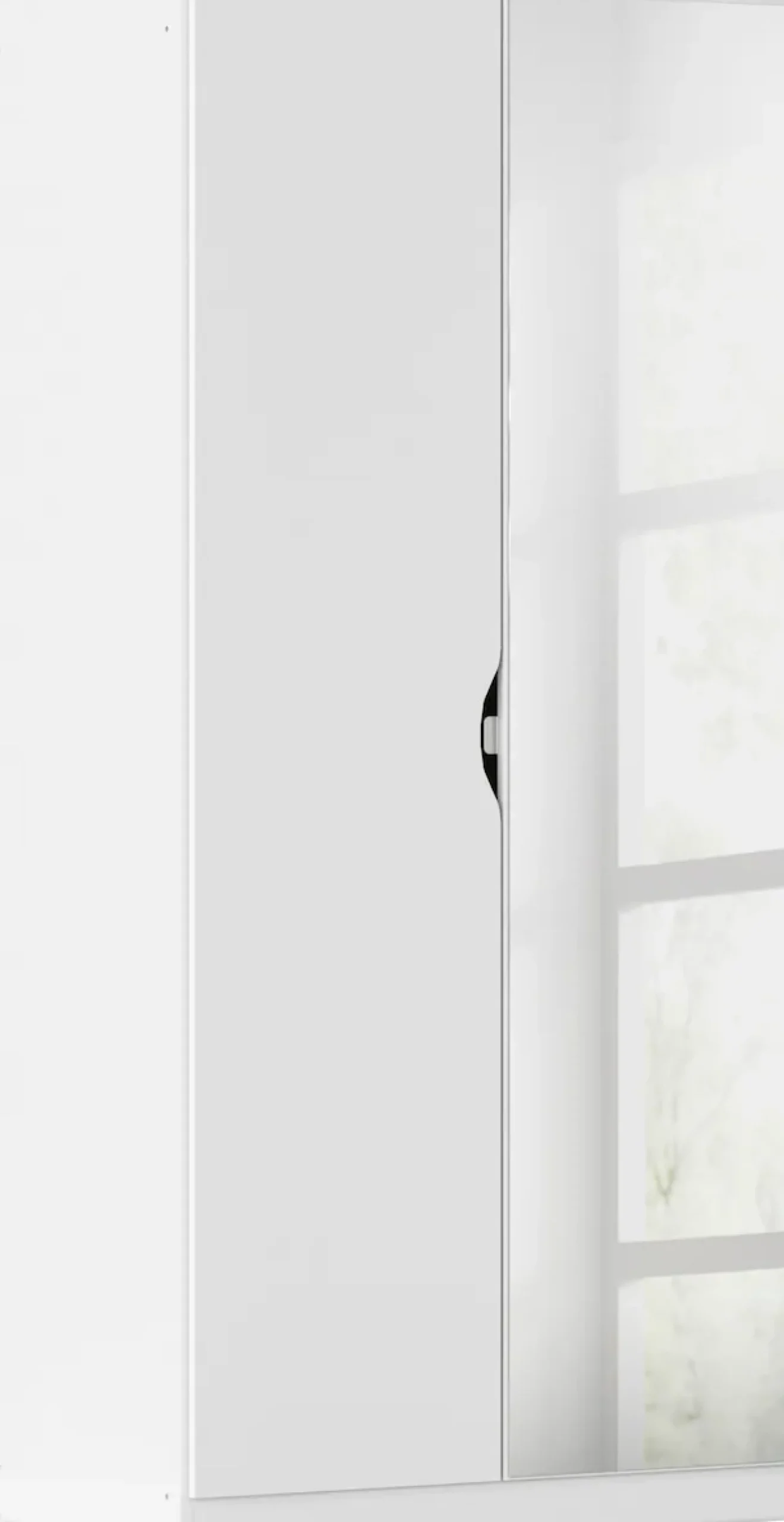 rauch Kleiderschrank »Freiham Drehtürenschrank Schrank Garderobenschrank Breite 91cm« Schlafzimmerschrank mit Spiegel und Griffmulden BESTSELLER