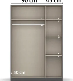 rauch Kleiderschrank »Freising geräumiger Schrank Garderobe Schlafzimmerschrank« in 2 Breiten erhältlich TOP ANGEBOT !,mit Griffmulden und Schubkästen OTTO´s Chois TOP PRODUKT