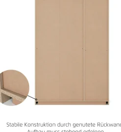 rauch Kleiderschrank »Freising geräumiger Schrank Garderobe Schlafzimmerschrank« in 2 Breiten erhältlich TOP ANGEBOT !,mit Griffmulden und Schubkästen OTTO´s Chois TOP PRODUKT