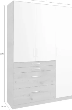 rauch Kleiderschrank »Harburg Drehtürenschrank Schlafzimmerschrank mit viel Stauraum« oberste Schublade mit praktischer Facheinteilung MADE IN GERMANY