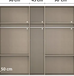 rauch Kleiderschrank »Kleiderschrank Schrank Garderobe Wäscheschrank WILDBERG« Breiten 226/271 cm, Höhen 210/229 cm,mit 6 Schubladen, obere Schublade mit Holz-Einteilung MADE IN GERMANY