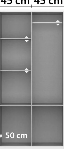 rauch Kleiderschrank »Kleiderschrank Schrank Garderobe deckenhoher Schrank BREMEN« optional mit Spiegel, Breiten: 91/136/181 cm, Höhe: 199 cm,in vielen Farbvariationen, inkl. Kranzblende MADE IN GERMANY