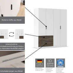 rauch Kleiderschrank »Koda« oberer Schubkasten mit praktischer Inneneinteilung,mit symmetrisch angeordneten Schubladen MADE IN GERMANY