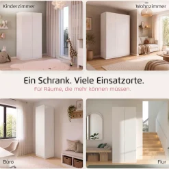 rauch Kleiderschrank »Schrank Möbel Schlafzimmer Garderobe Kinderzimmer WELTNEUHEIT ELVIK« PATENTIERTES SCHNELLMONTAGESYSTEM mit Push-to-open MADE IN GERMANY