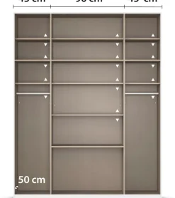 rauch Kleiderschrank »Schrank Drehtürenschrank Garderobe Ankleide Schlafzimmer HILDESHEIM« Breiten: 185/275 cm, Höhe 231 cm,oberste Schublade mit praktischer Facheinteilung MADE IN GERMANY