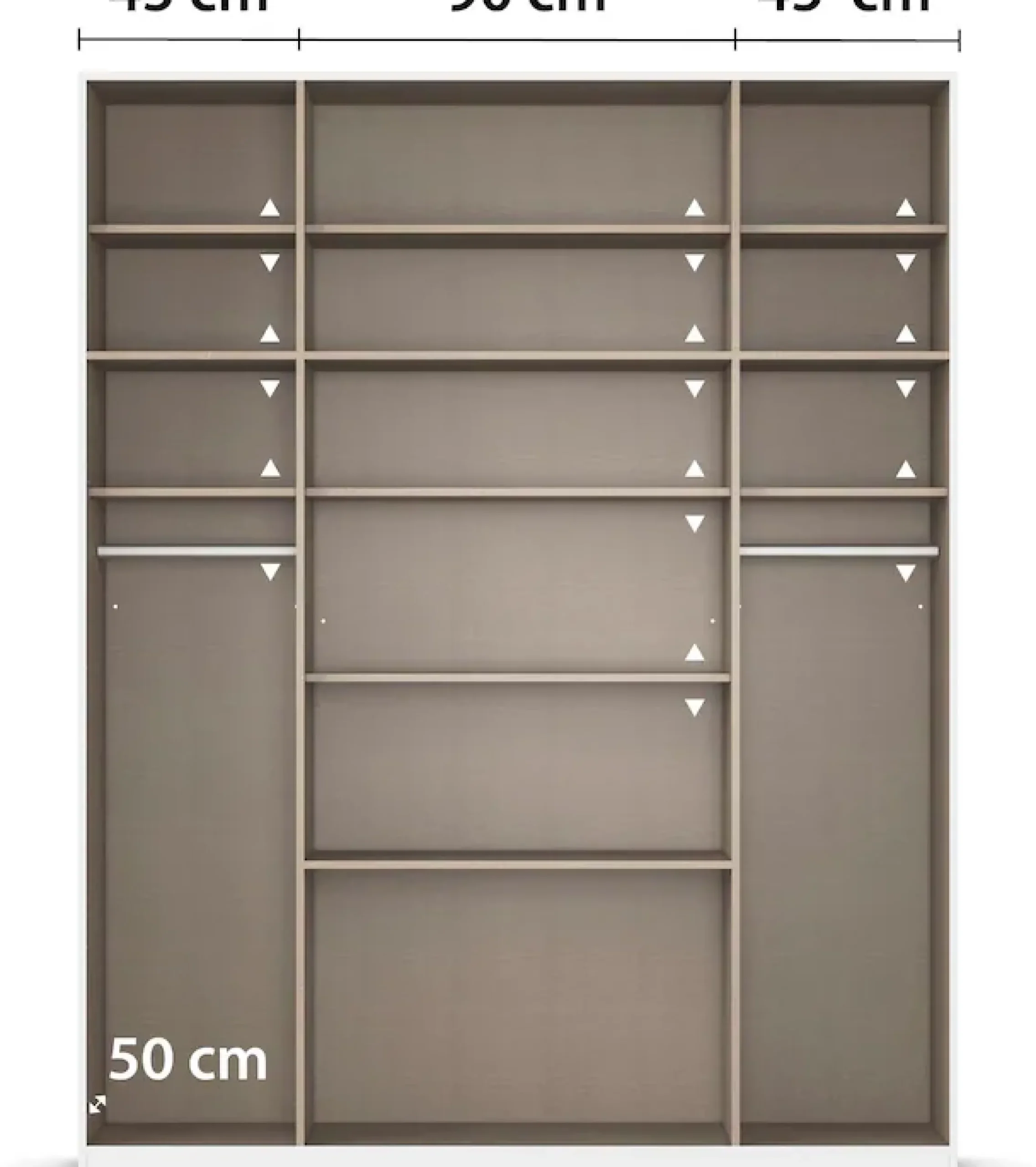 rauch Kleiderschrank »Schrank Drehtürenschrank Garderobe Ankleide Schlafzimmer HILDESHEIM« Breiten: 185/275 cm, Höhe 231 cm,oberste Schublade mit praktischer Facheinteilung MADE IN GERMANY