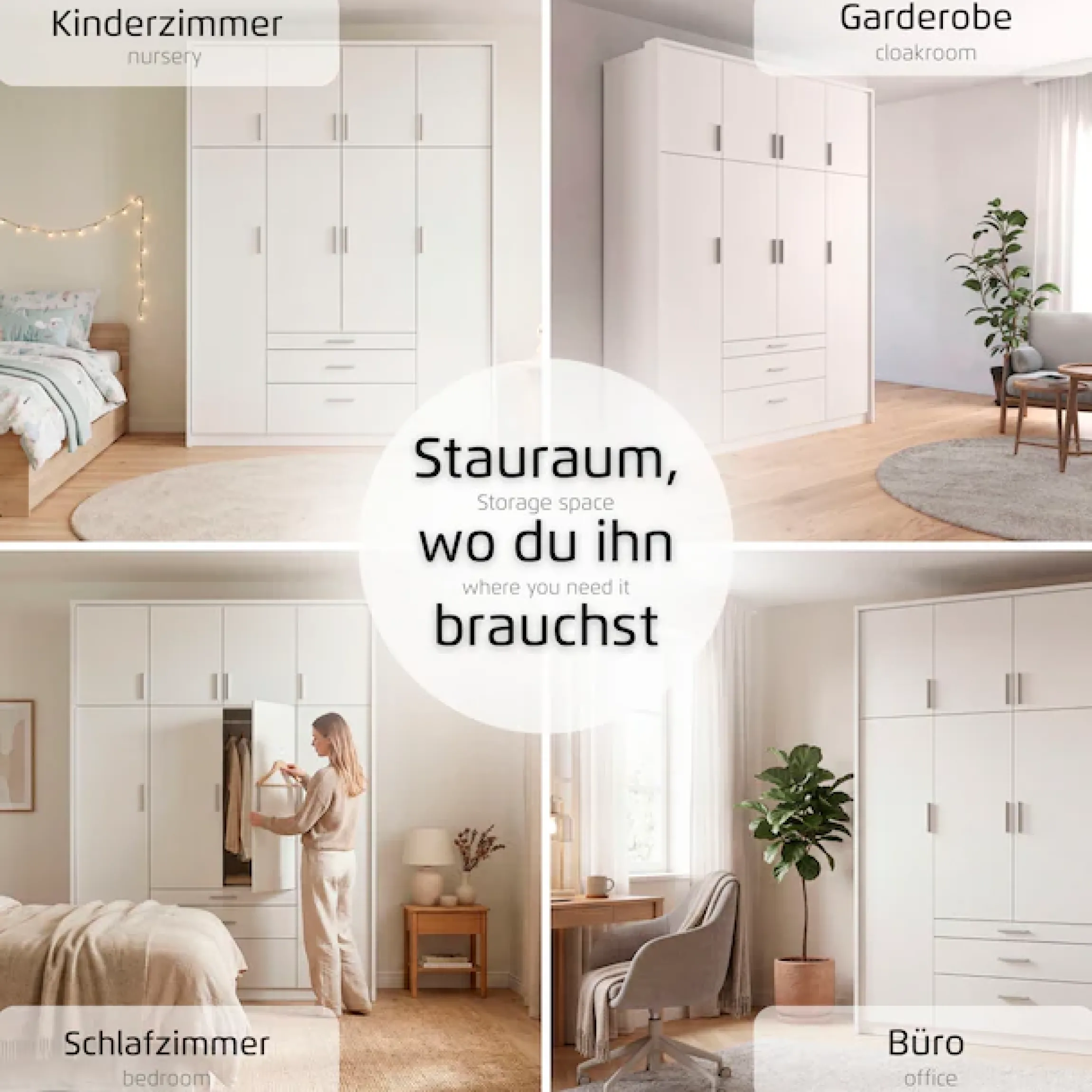 rauch Kleiderschrank »Schrank Drehtürenschrank Garderobe Ankleide Schlafzimmer HILDESHEIM« Breiten: 185/275 cm, Höhe 231 cm,oberste Schublade mit praktischer Facheinteilung MADE IN GERMANY