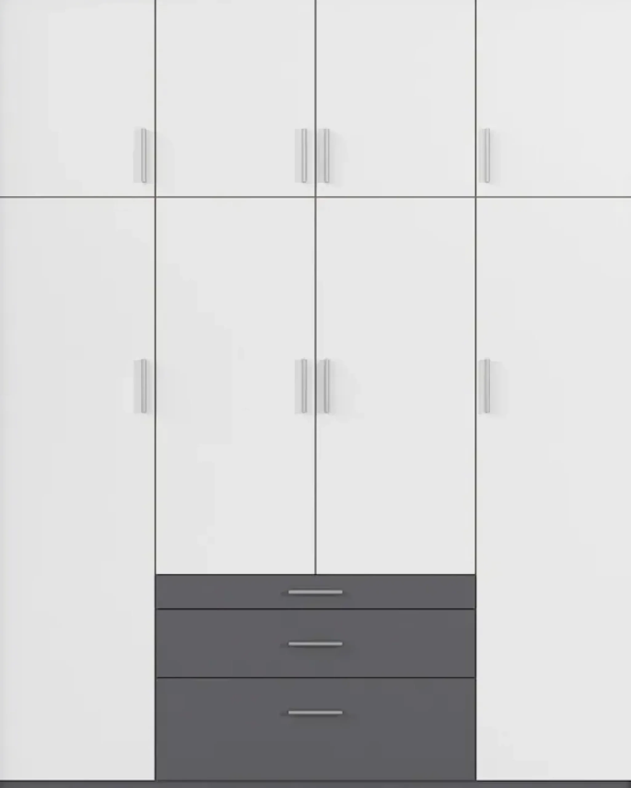 rauch Kleiderschrank »Schrank Drehtürenschrank Garderobe Ankleide Schlafzimmer HILDESHEIM« Breiten: 185/275 cm, Höhe 231 cm,oberste Schublade mit praktischer Facheinteilung MADE IN GERMANY