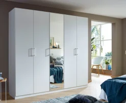 rauch Kleiderschrank »Schrank Mehrzweckschrank Garderobenschrank Schlafzimmer Möbel THOR« 3 verschiedene Ausstattungen BASIC/CLASSIC/PREMIUM (inkl. SOFT-CLOSE),mit farblich passenden, modernen Metallgriffen MADE IN GERMANY