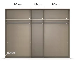 rauch Kleiderschrank »Schrank Mehrzweckschrank Garderobenschrank Schlafzimmer Möbel THOR« 3 verschiedene Ausstattungen BASIC/CLASSIC/PREMIUM (inkl. SOFT-CLOSE),mit farblich passenden, modernen Metallgriffen MADE IN GERMANY