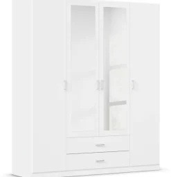 rauch Kleiderschrank »Schrank Garderobe Ankleide GAMMA Breiten 181/271 cm« in 3 Ausstattungen BASIC/CLASSIC/PREMIUM (inkl. SOFT-CLOSE-Funktion),mit Spiegel TOPSELLER MADE IN GERMANY