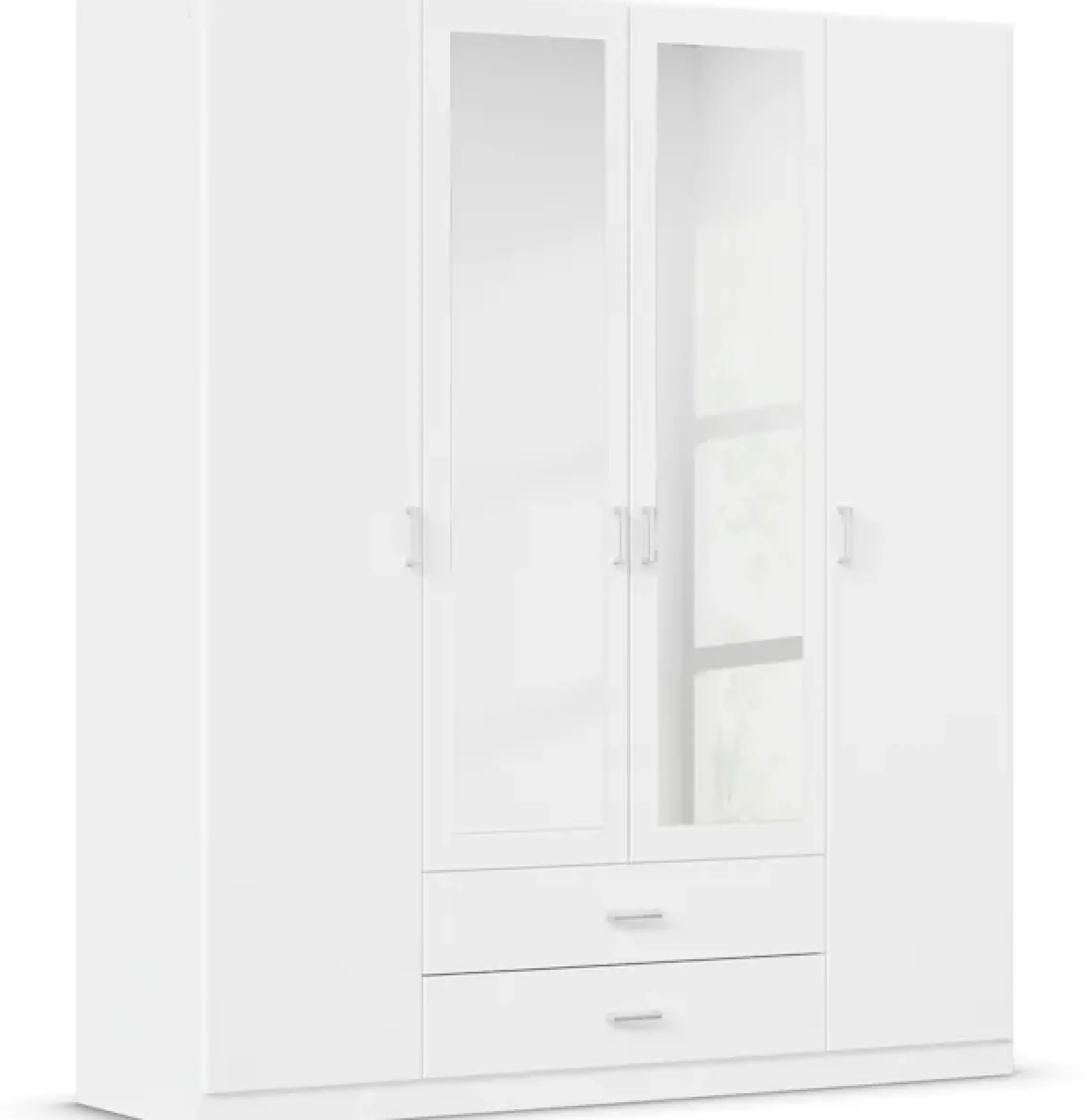 rauch Kleiderschrank »Schrank Garderobe Ankleide GAMMA Breiten 181/271 cm« in 3 Ausstattungen BASIC/CLASSIC/PREMIUM (inkl. SOFT-CLOSE-Funktion),mit Spiegel TOPSELLER MADE IN GERMANY