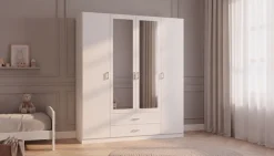 rauch Kleiderschrank »Schrank Garderobe Ankleide GAMMA Breiten 181/271 cm« in 3 Ausstattungen BASIC/CLASSIC/PREMIUM (inkl. SOFT-CLOSE-Funktion),mit Spiegel TOPSELLER MADE IN GERMANY