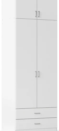 rauch Kleiderschrank »Schrank Garderobe Wäscheschrank GAMMA in 4 Breiten 91-226 cm« 3 verschiedene Ausstattungen BASIC/CLASSIC/PREMIUM (inkl. SOFT-CLOSE),mit Schubladen und Schrankaufsatz, schlichtes Design MADE IN GERMANY