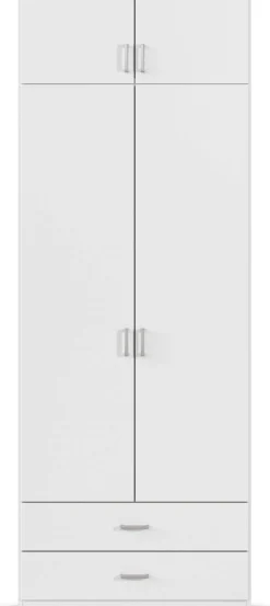 rauch Kleiderschrank »Schrank Garderobe Wäscheschrank GAMMA in 4 Breiten 91-226 cm« 3 verschiedene Ausstattungen BASIC/CLASSIC/PREMIUM (inkl. SOFT-CLOSE),mit Schubladen und Schrankaufsatz, schlichtes Design MADE IN GERMANY