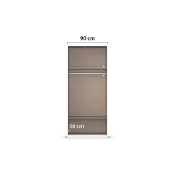 rauch Kleiderschrank »Schrank Garderobe Wäscheschrank GAMMA in 4 Breiten 91-226 cm« 3 verschiedene Ausstattungen BASIC/CLASSIC/PREMIUM (inkl. SOFT-CLOSE),mit Schubladen und Schrankaufsatz, schlichtes Design MADE IN GERMANY