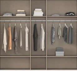 rauch Kleiderschrank »Schrank Garderobenschrank Mehrzweckschrank Schlafzimmer HERSBRUCK« 3 verschiedene Ausstattungen BASIC/CLASSIC/PREMIUM (inkl. SOFT-CLOSE),mit großzügigen Schubladen sowie Spiegeltüren MADE IN GERMANY