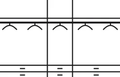 rauch Kleiderschrank »Schrank Garderobenschrank Mehrzweckschrank Schlafzimmer HERSBRUCK« 3 verschiedene Ausstattungen BASIC/CLASSIC/PREMIUM (inkl. SOFT-CLOSE),mit großzügigen Schubladen sowie Spiegeltüren MADE IN GERMANY